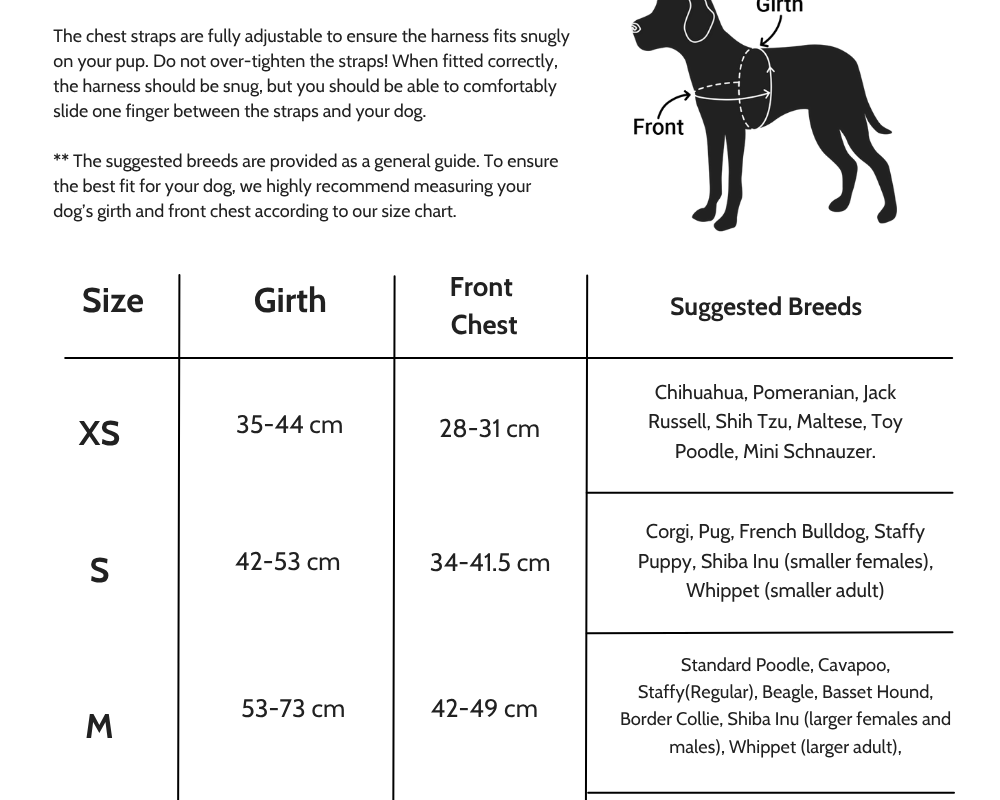 A Complete Dog Harness Sizing Guide: How to Get the Right Fit for Your Pup